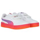 Younger Girls White Carina Trolls Trainers, 1, hi-res