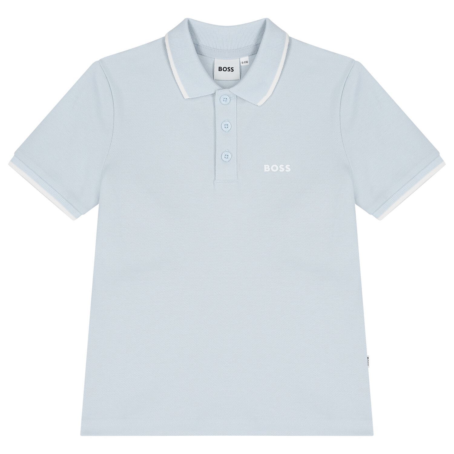 Boys Blue Logo Polo Shirt, 1, hi-res image number null