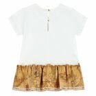 Girls White Geo Map Top, 1, hi-res