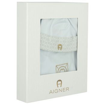 Baby Boys Blue Logo Babygrow Gift Set 