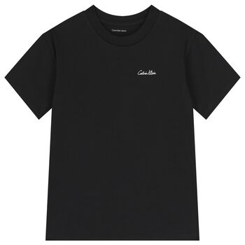 Boys Black Logo T-Shirt