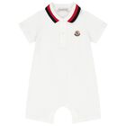 Baby Boys Ivory Romper, 1, hi-res