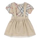 Baby Girls Beige Skirt Gift Set, 1, hi-res