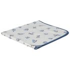 Baby Boys White & Blue Hooded Towel, 2, hi-res