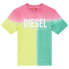Girls Pink, Yellow & Green Logo T-Shirt, 1, hi-res