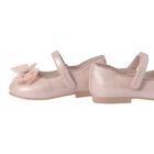 Younger Girls Pink Bow Shoes, 4, hi-res