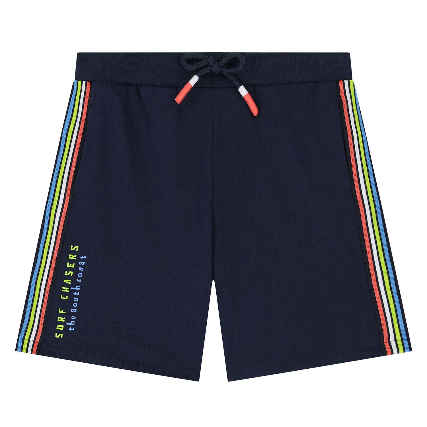 Boys Navy Blue Shorts, 1, hi-res