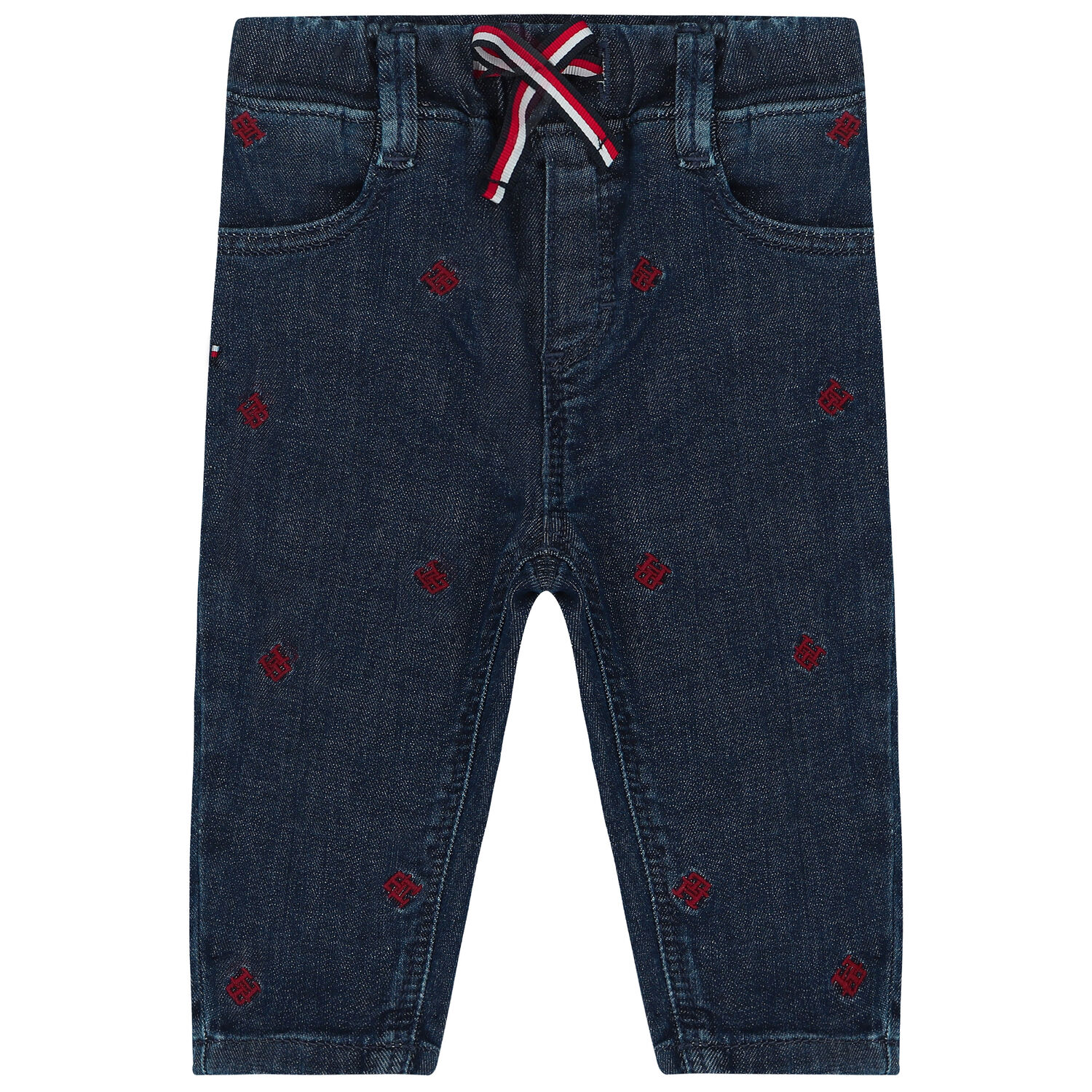 Baby Boys Logo Denim Pants, 1, hi-res