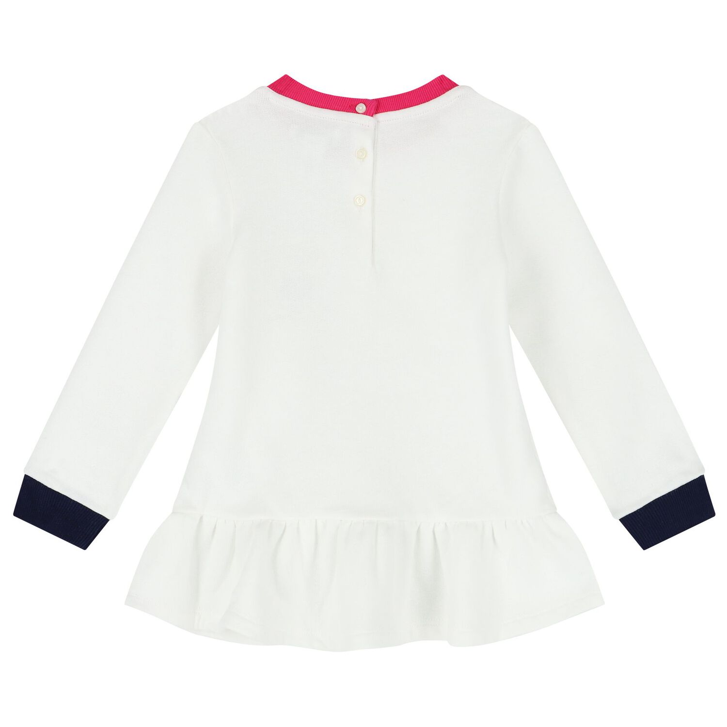 Baby Girls White & Pink Logo Leggings Set, 1, hi-res