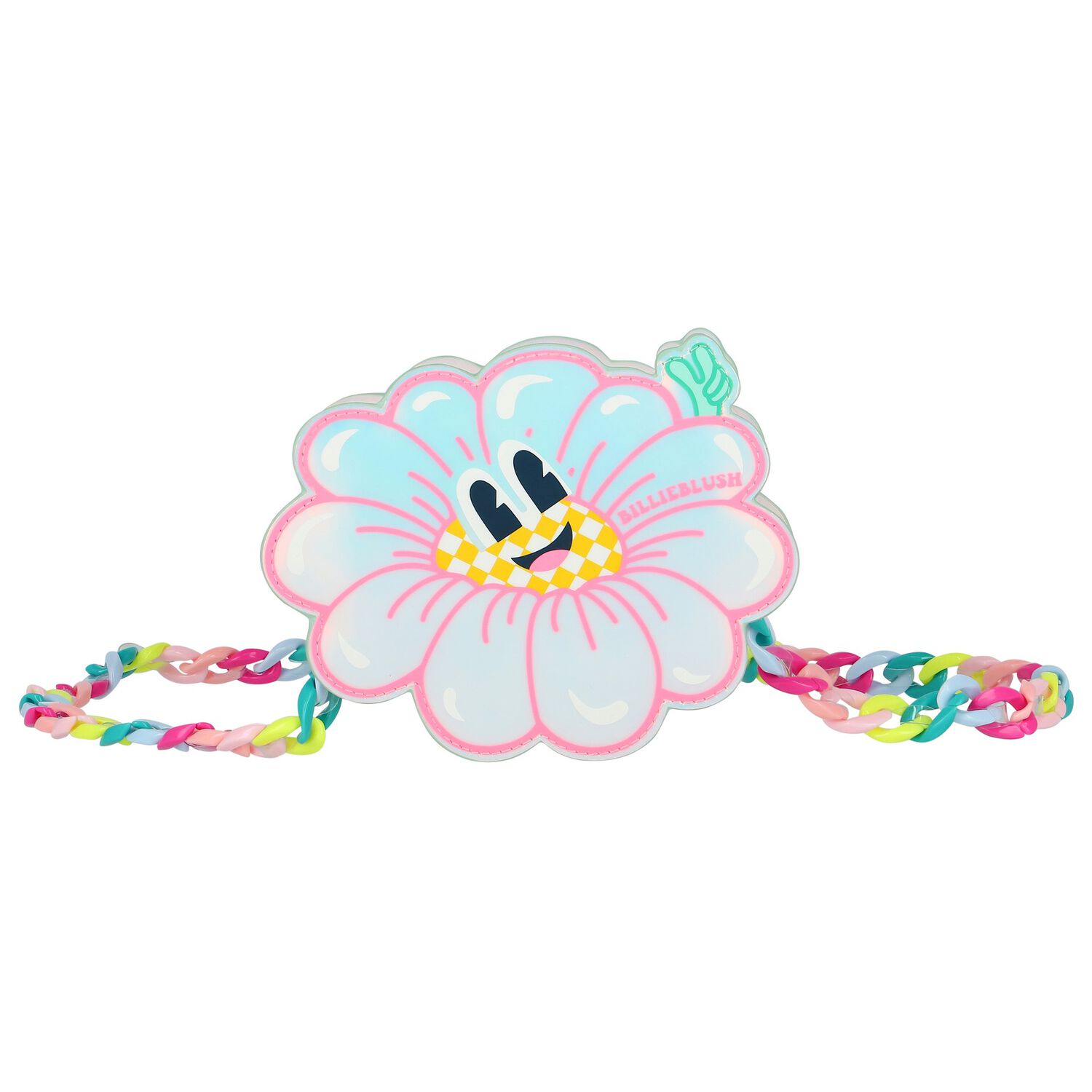 Girls White Flower Logo Shoulder Bag, 1, hi-res image number null