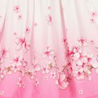 Girls White & Pink Cherry Blossom Dress, 1, hi-res