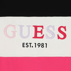 Girls Black, White & Pink Logo Dress, 1, hi-res