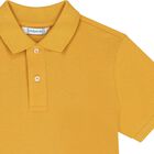 Boys Yellow Logo Polo Shirt, 4, hi-res