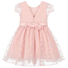 Girls Pink Sequin & Tulle Dress, 1, hi-res