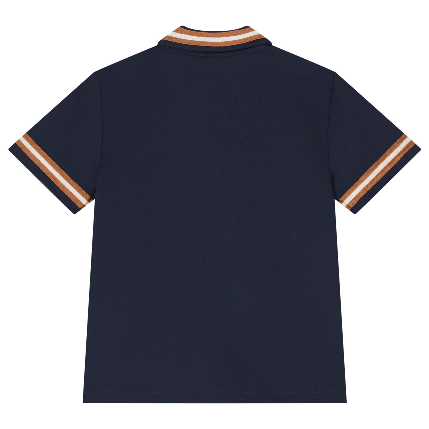 Boys Navy Blue Logo Polo Shirt, 1, hi-res