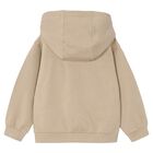 Boys Beige Sports Car Hooded Top, 1, hi-res