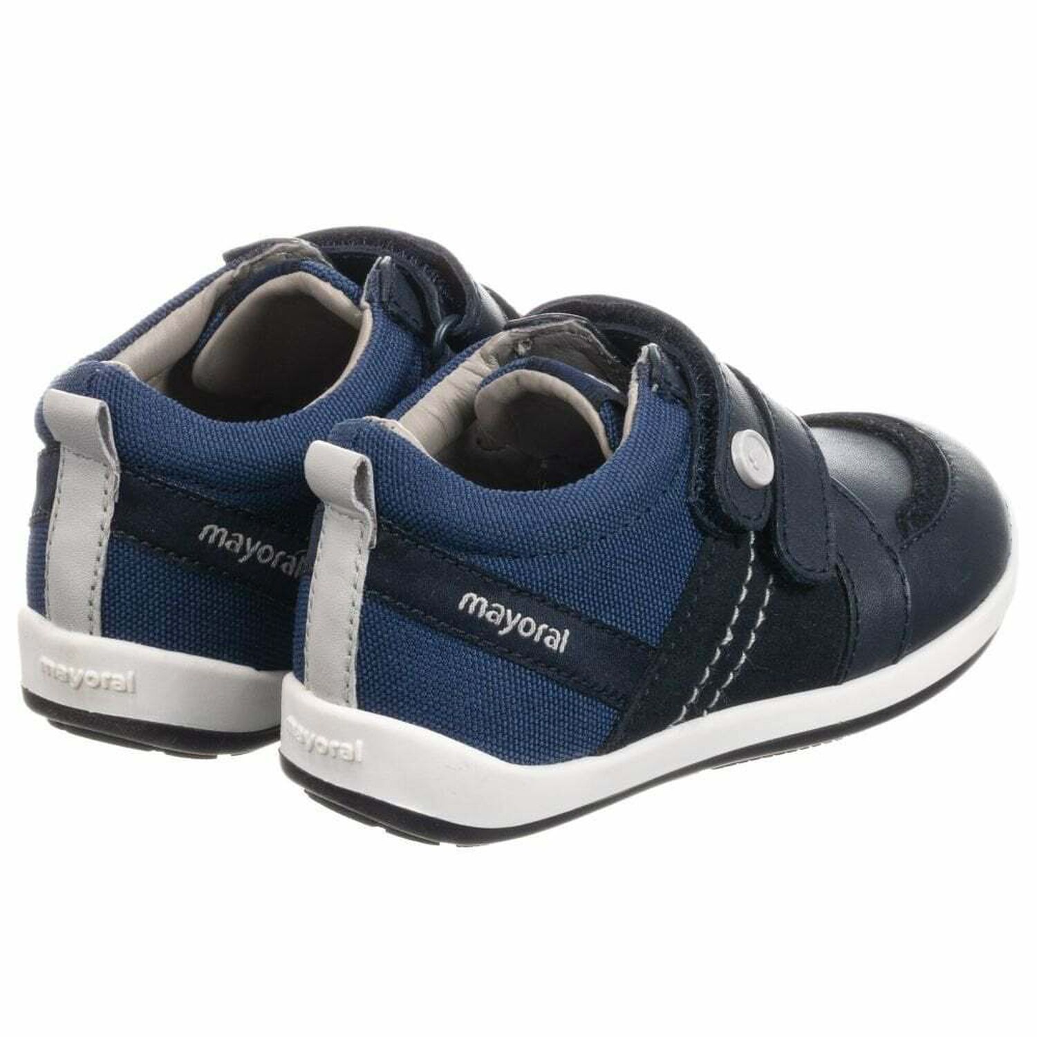 Baby Boys Navy Blue Trainers, 1, hi-res image number null