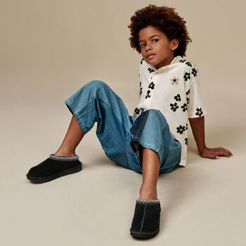 Black Tasman II Suede Mules