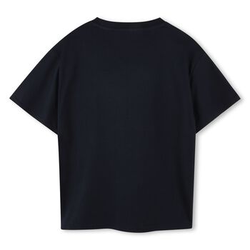 Boys Navy Blue Elephant Logo T-Shirt