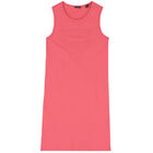 Girls Pink Logo Dress, 3, hi-res