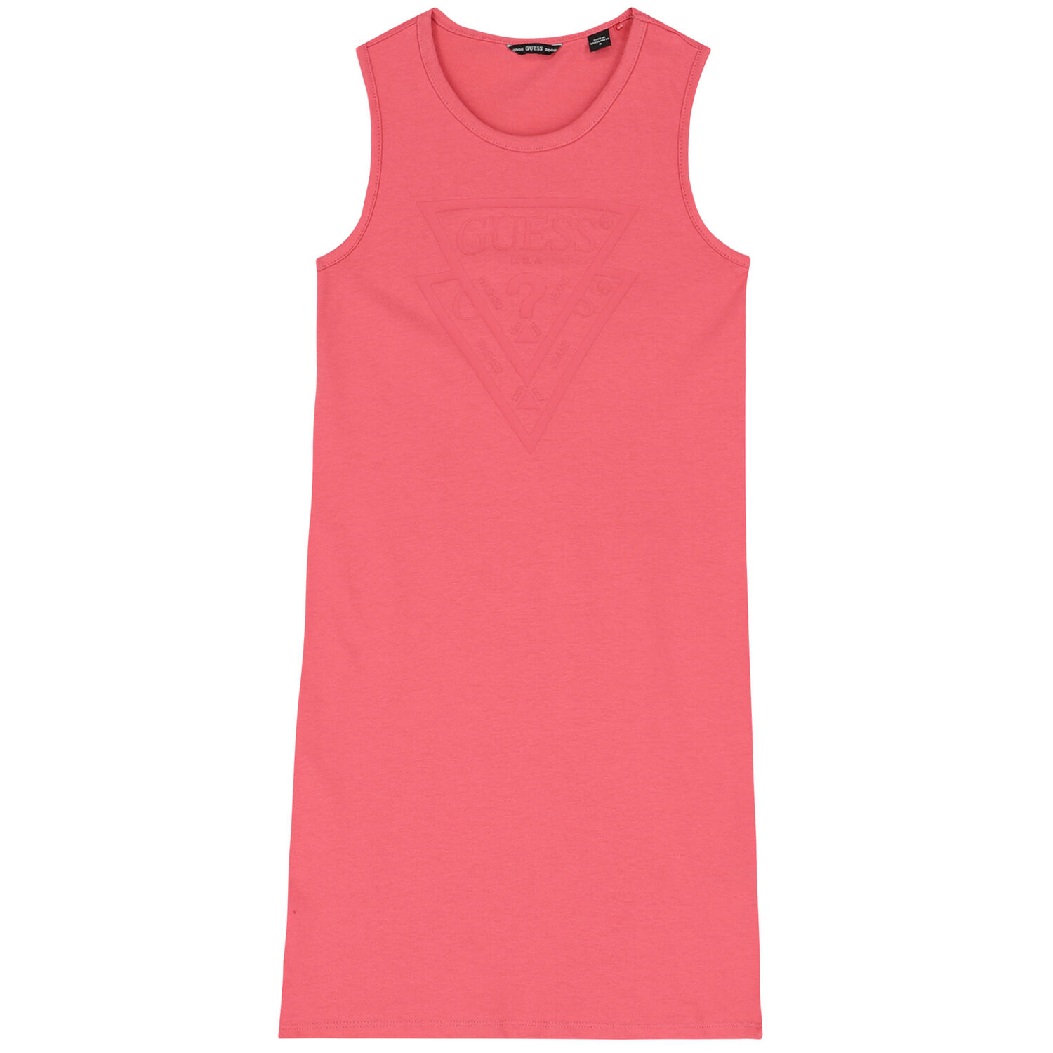 Girls Pink Logo Dress, 3, hi-res