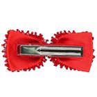 Girls Red Embellished Bow Hair Clip, 3, hi-res