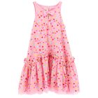 Girls Pink Polka Dots Dress, 1, hi-res