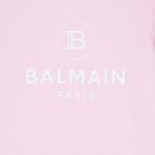 Girls Pink Hooded Logo Dress, 1, hi-res