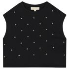 Girls Black & Gold Top, 1, hi-res