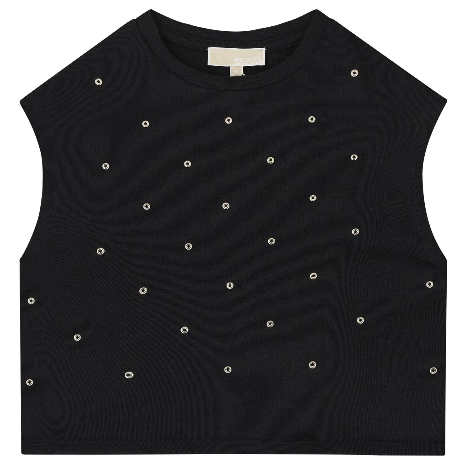 Girls Black & Gold Top, 1, hi-res