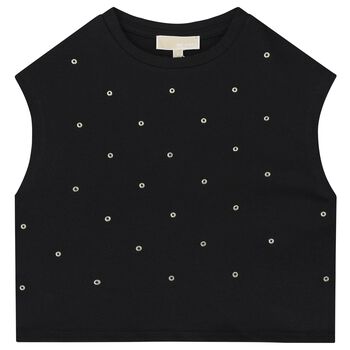 Girls Black & Gold Top
