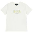 Boys White & Blue T-Shirts ( 2 Pack ), 2, hi-res