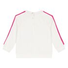 Baby Girls Ivory & Pink Logo Tracksuit, 1, hi-res