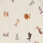 Younger Girls Beige Rabbit Dress, 1, hi-res