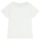 Girls White Logo T-Shirt , 1, hi-res