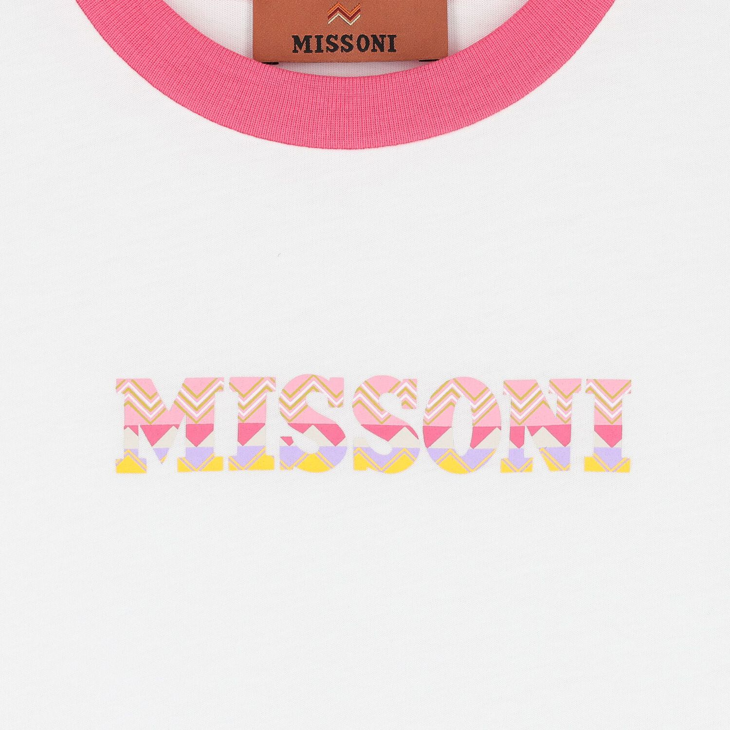 Girls White Logo Dress, 1, hi-res