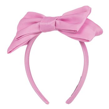 Girls Pink Bow Headband
