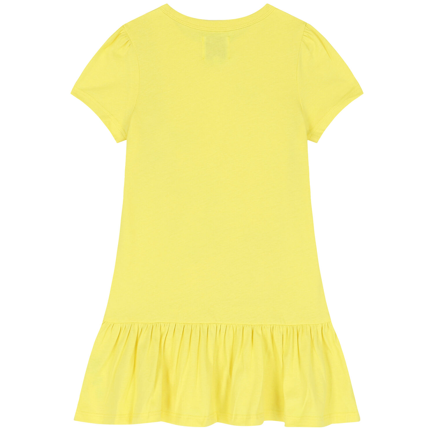 Girls Yellow Logo Dress, 1, hi-res