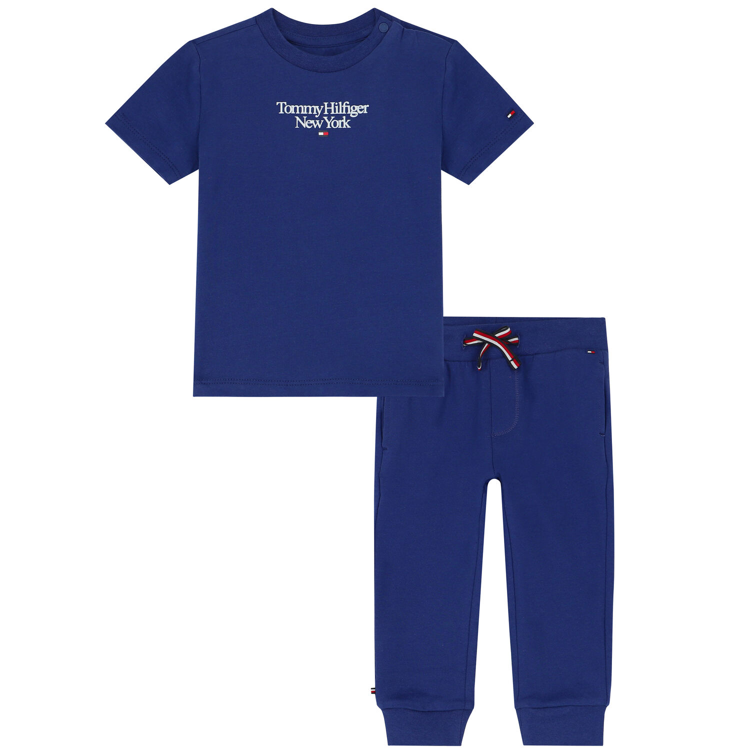 Blue Logo Trousers Set, 3, hi-res