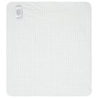 Baby Boys Ivory & Blue Logo Baby Blanket, 2, hi-res