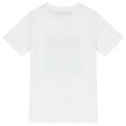 Boys White Logo T-Shirt, 1, hi-res