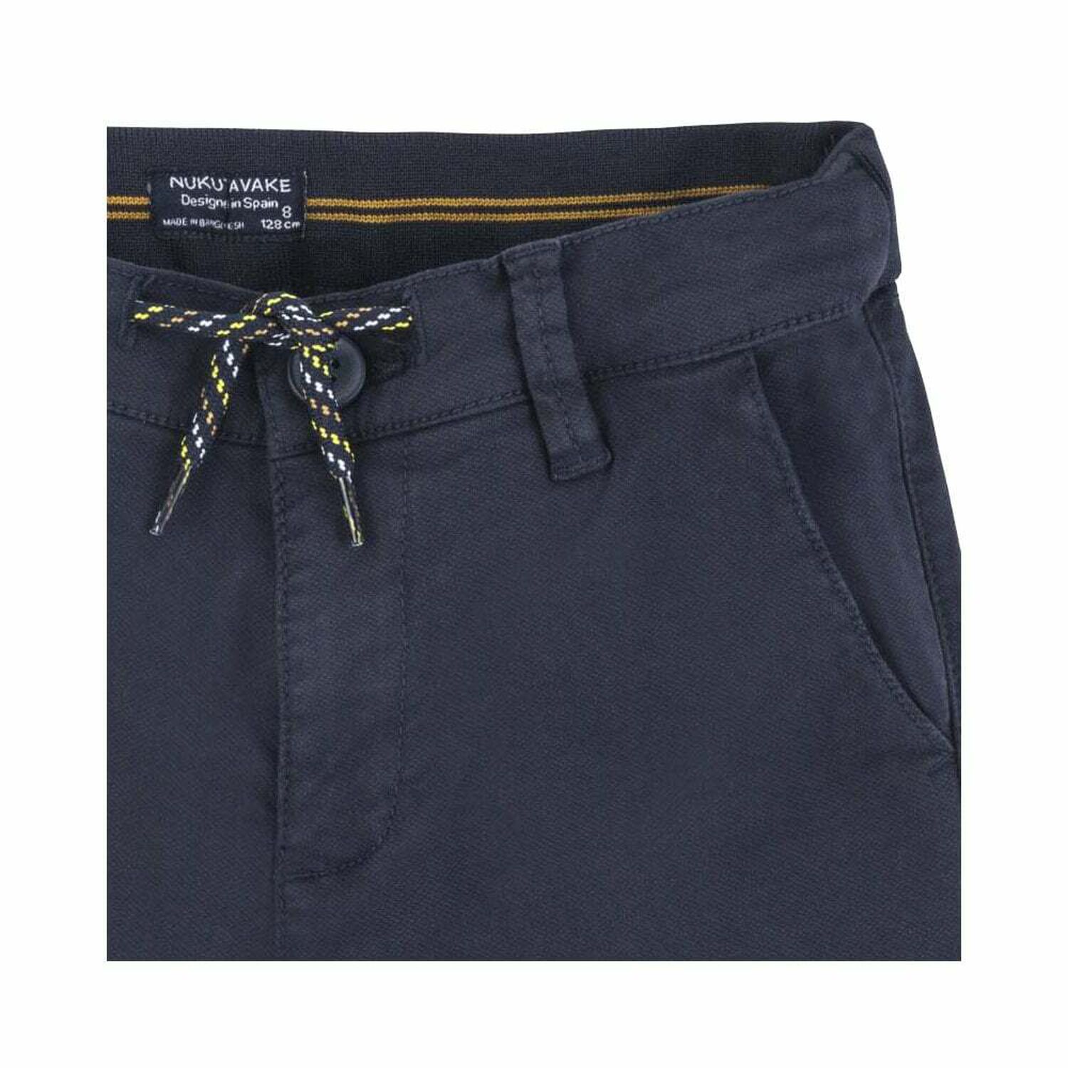 Boys Blue Chino Trousers, 1, hi-res