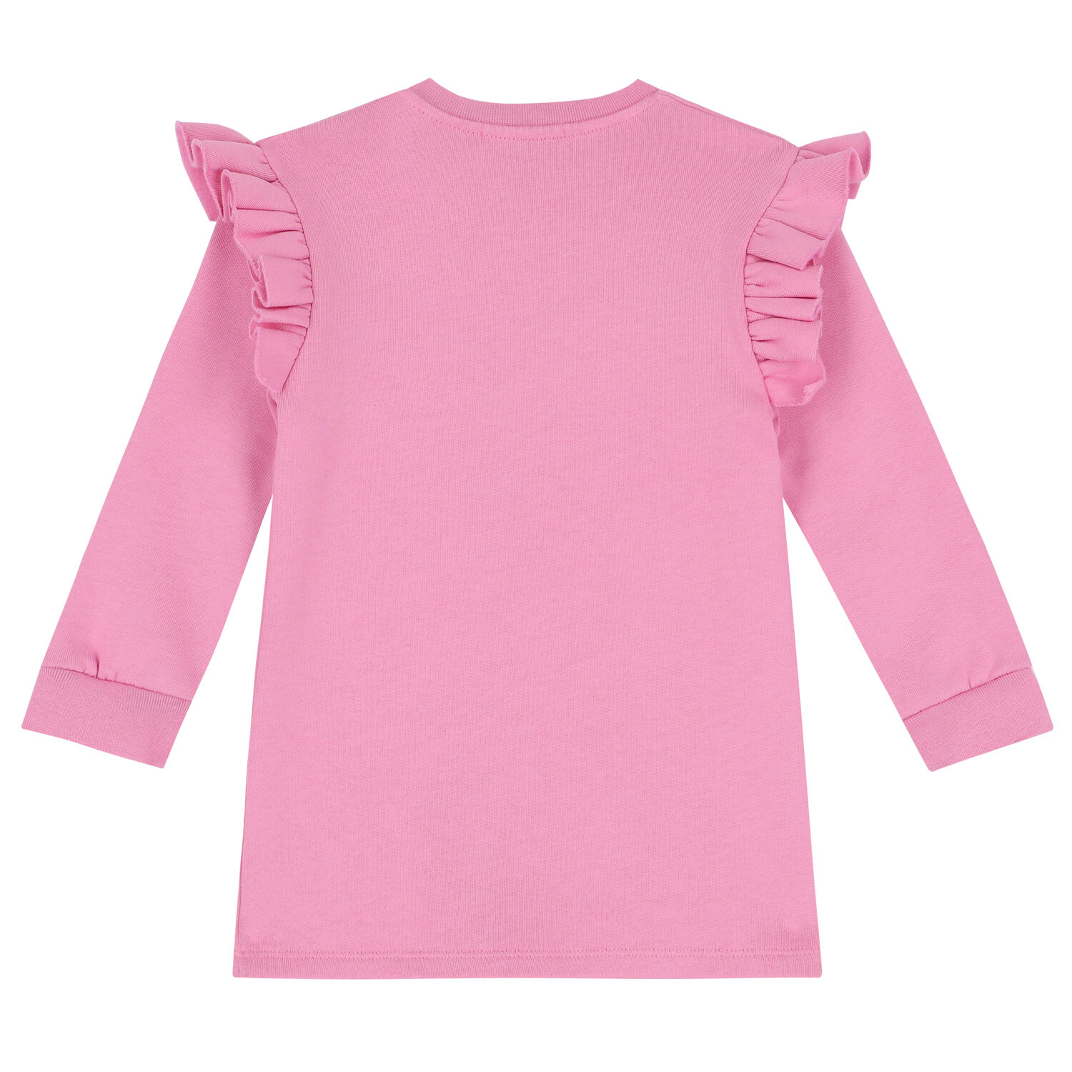 Younger Girls Pink Logo Dress, 1, hi-res