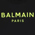 Boys Black & Neon Yellow Logo T-Shirt, 2, hi-res