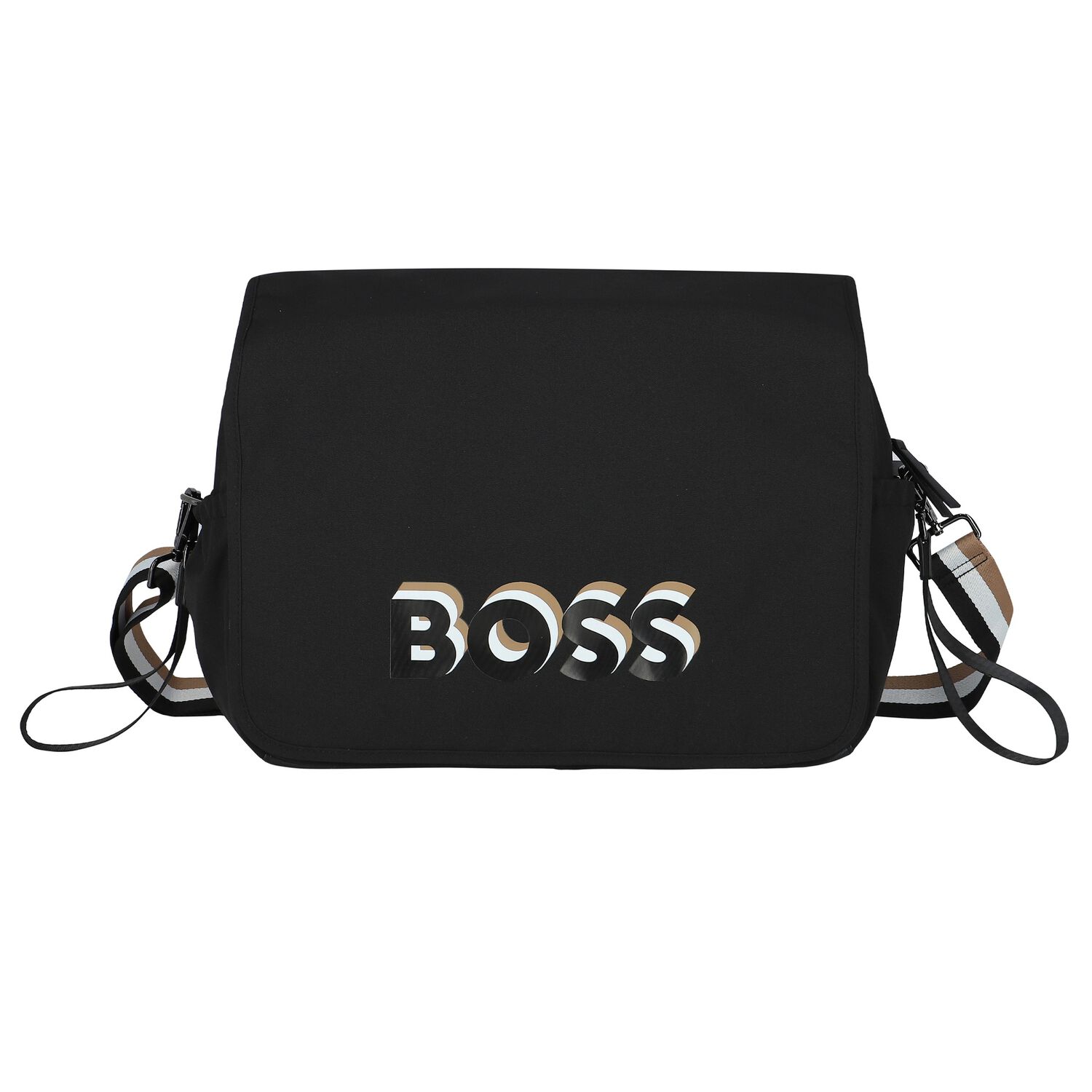 Black Logo Baby Changing Bag, 1, hi-res image number null