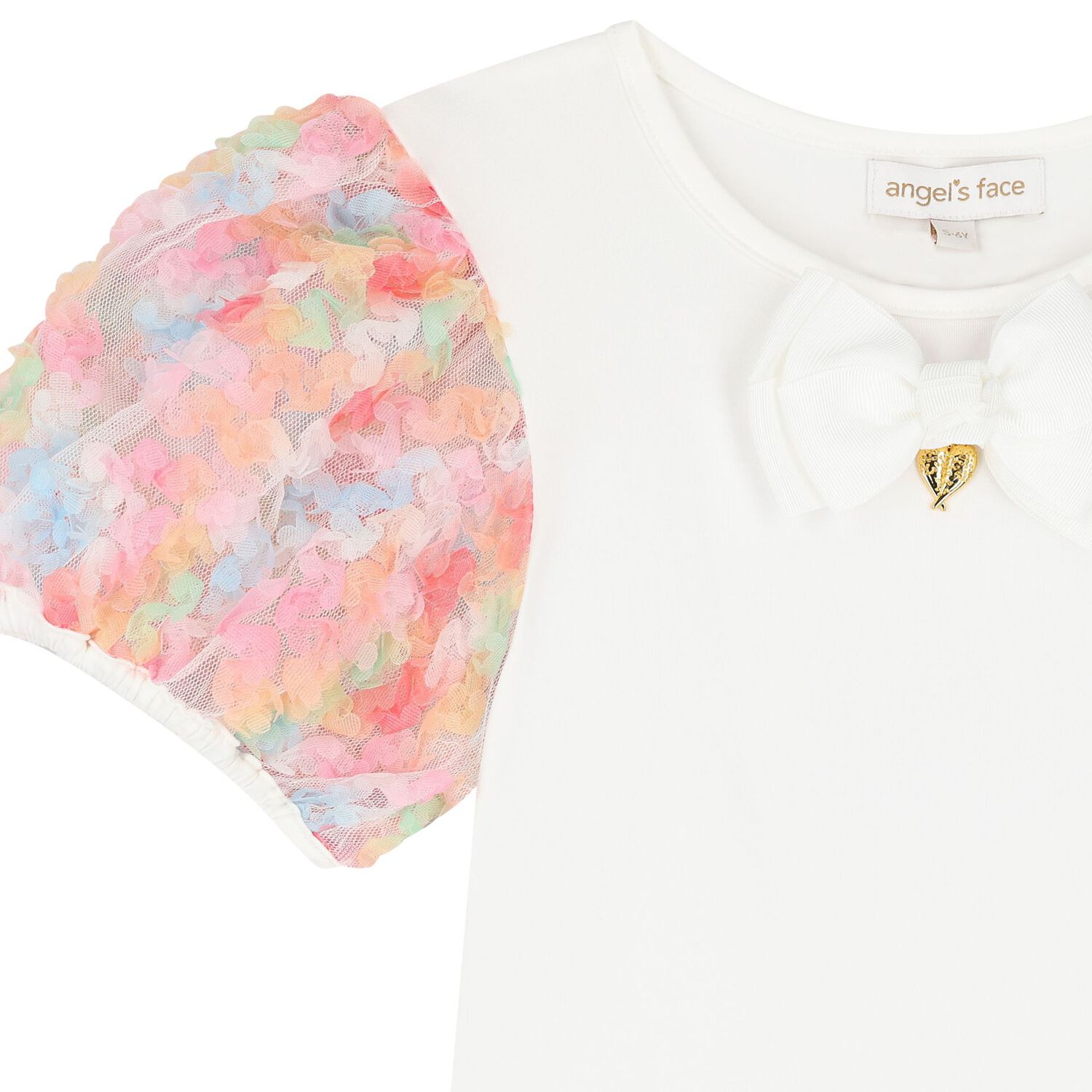 Girls Ivory & Pink Tulle Skirt Set, 1, hi-res image number null