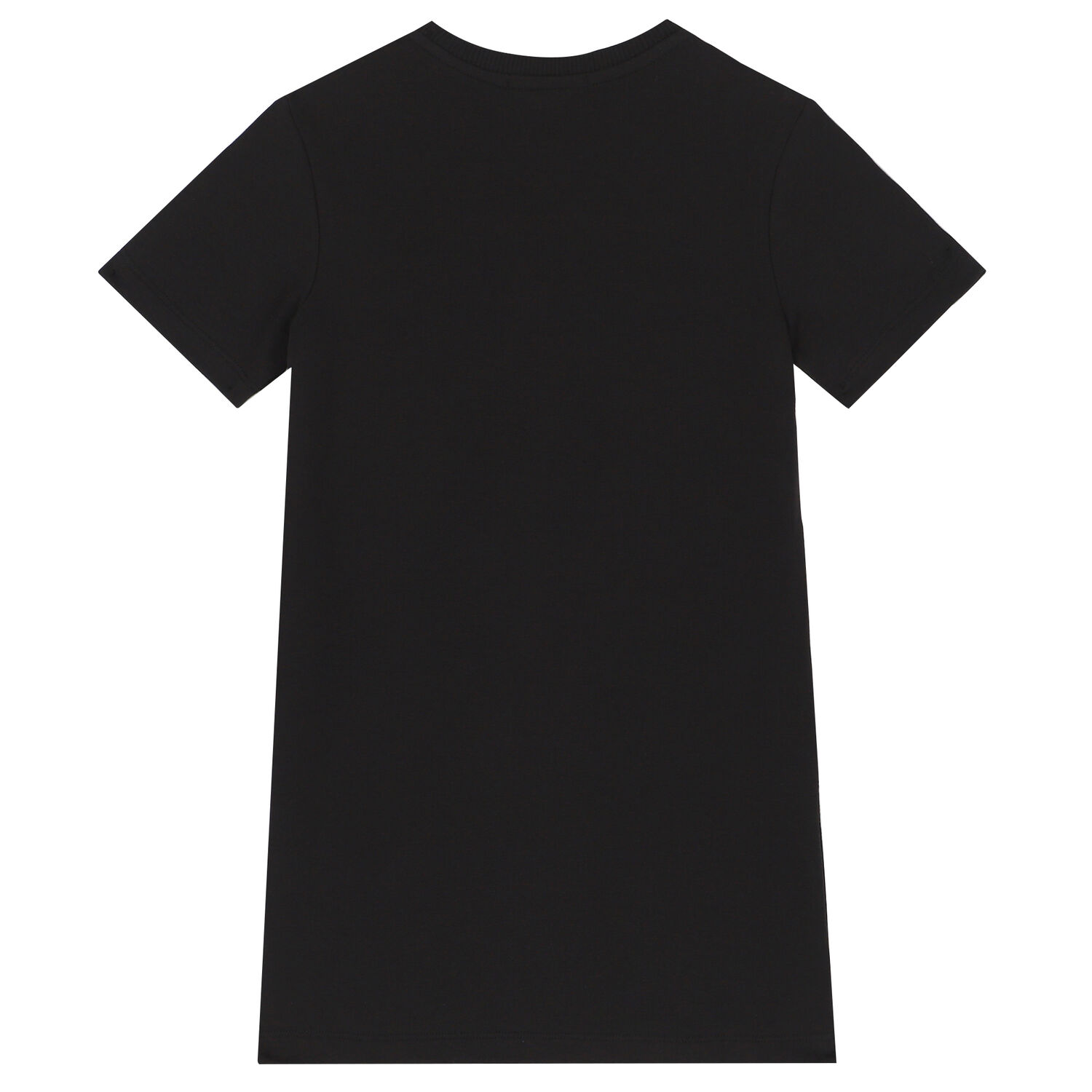Girls Black Logo Dress, 1, hi-res