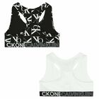 Girls Black & White Bra Tops (2-Pack), 1, hi-res