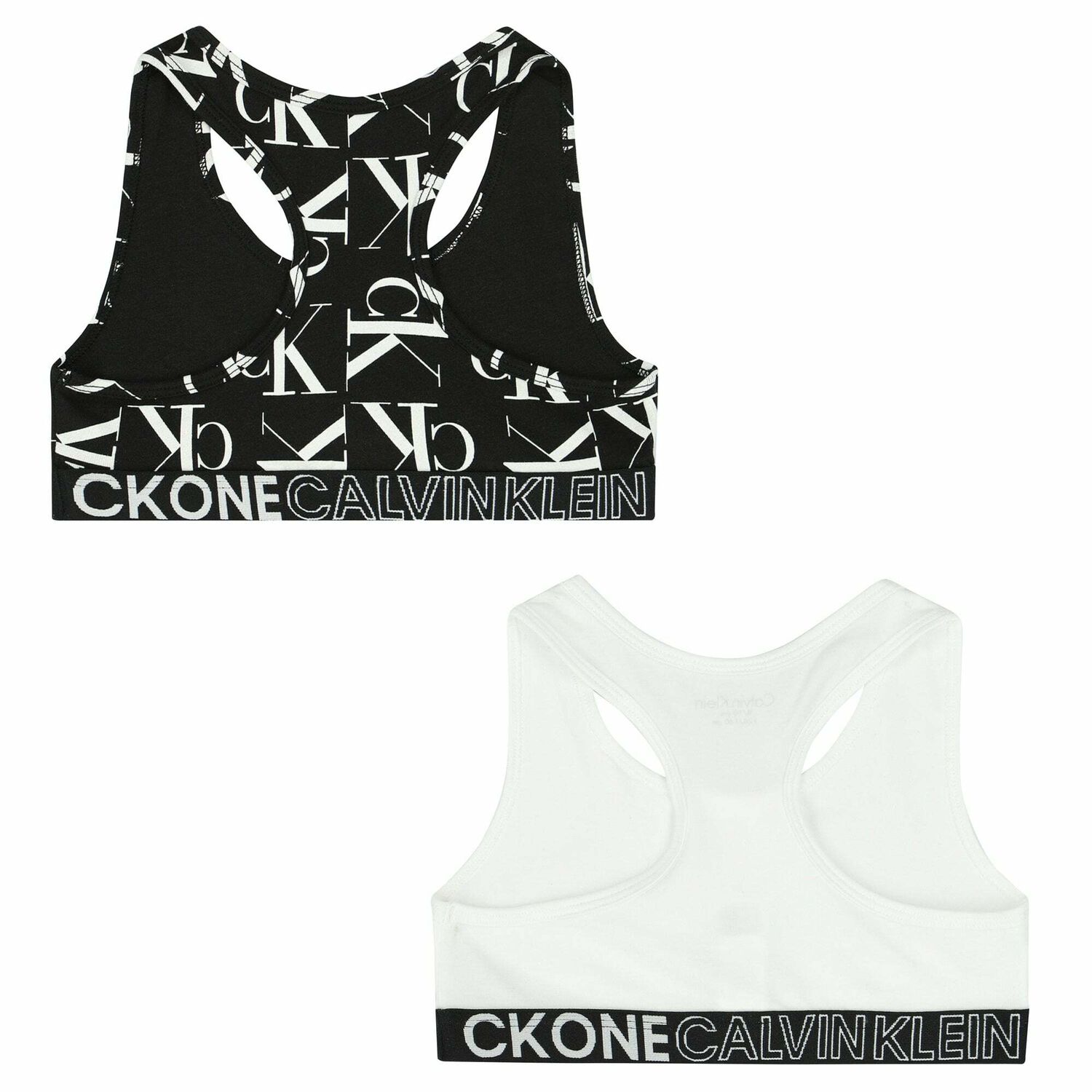 Girls Black & White Bra Tops (2-Pack), 1, hi-res