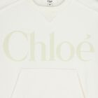 Girls Mini Me Ivory Logo Dress, 1, hi-res